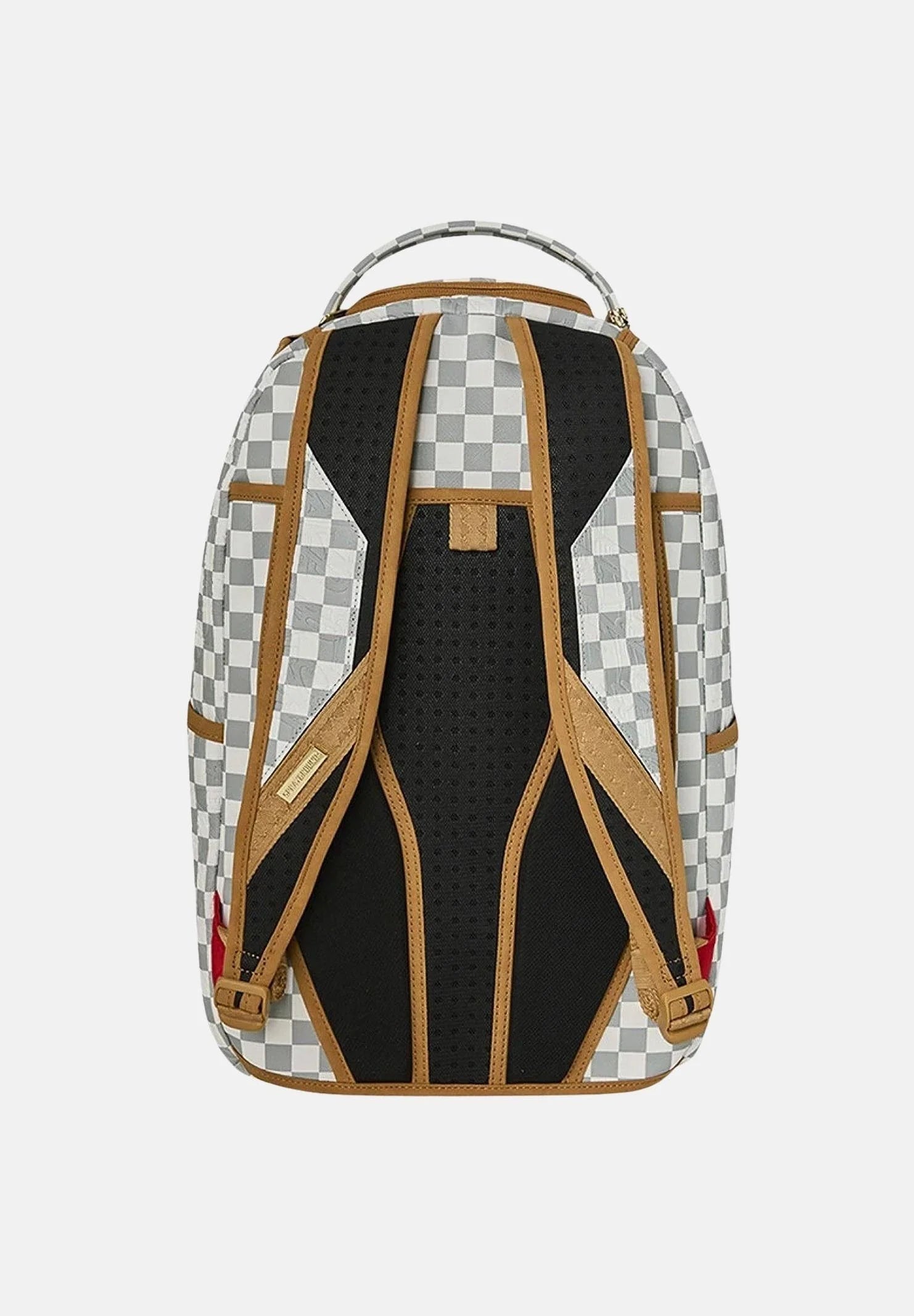 SPRAYGROUND Zaino GRAFF EMBOSSED CREAM CHECK DLXSV bianco e grigio per uomo e donna