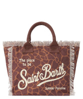 SAINT BARTH BORSA VANITY IN CANVAS ANIMALIER