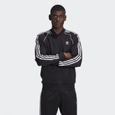 ADIDAS Tuta Completa Senza Cappuccio Con Bande Laterali Nero/Bianco