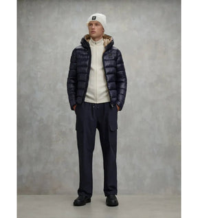 BLAUER Giubbotto Uomo Ovattato Invernale Fasciato Blu