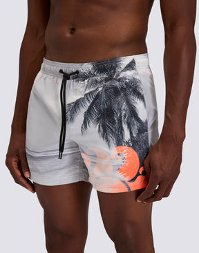 SUNDEK Costume Da Bagno Con Stampa L.A Dream In Poly Riciclato Silver