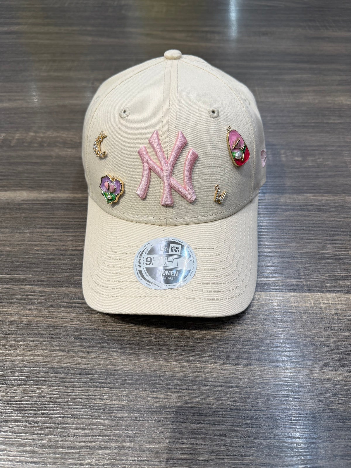 NEW ERA NY CUSTOM PANNA LOGO ROSA DONNA