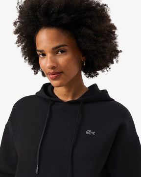 LACOSTE Felpa Con Cappuccio Donna Nera