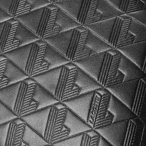 LACOSTE Monogram Marsupio Flat Crossover Bag Tono su Tono Nero