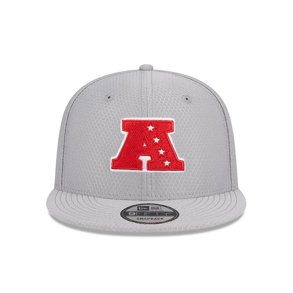 NEW ERA 9FIFTY Cappello Visiera Dritta NFL Grigio Logo Rosso