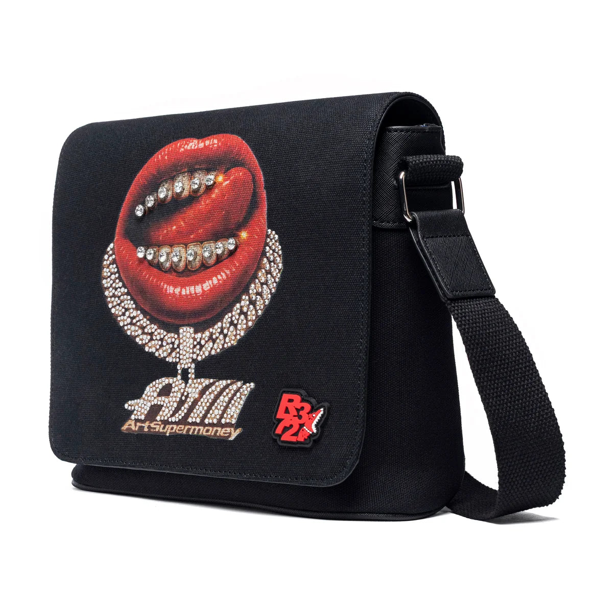 ART SUPER MONEY Borsa a Tracolla Grillz Shoulder Bag Nero