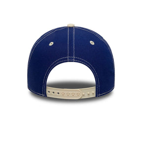 NEW ERA Cappello Con Visiera Curva 9Forty Fitted LA Dodgers Blu Elettrico/Panna Con Dettagli Ricamati Regolabile