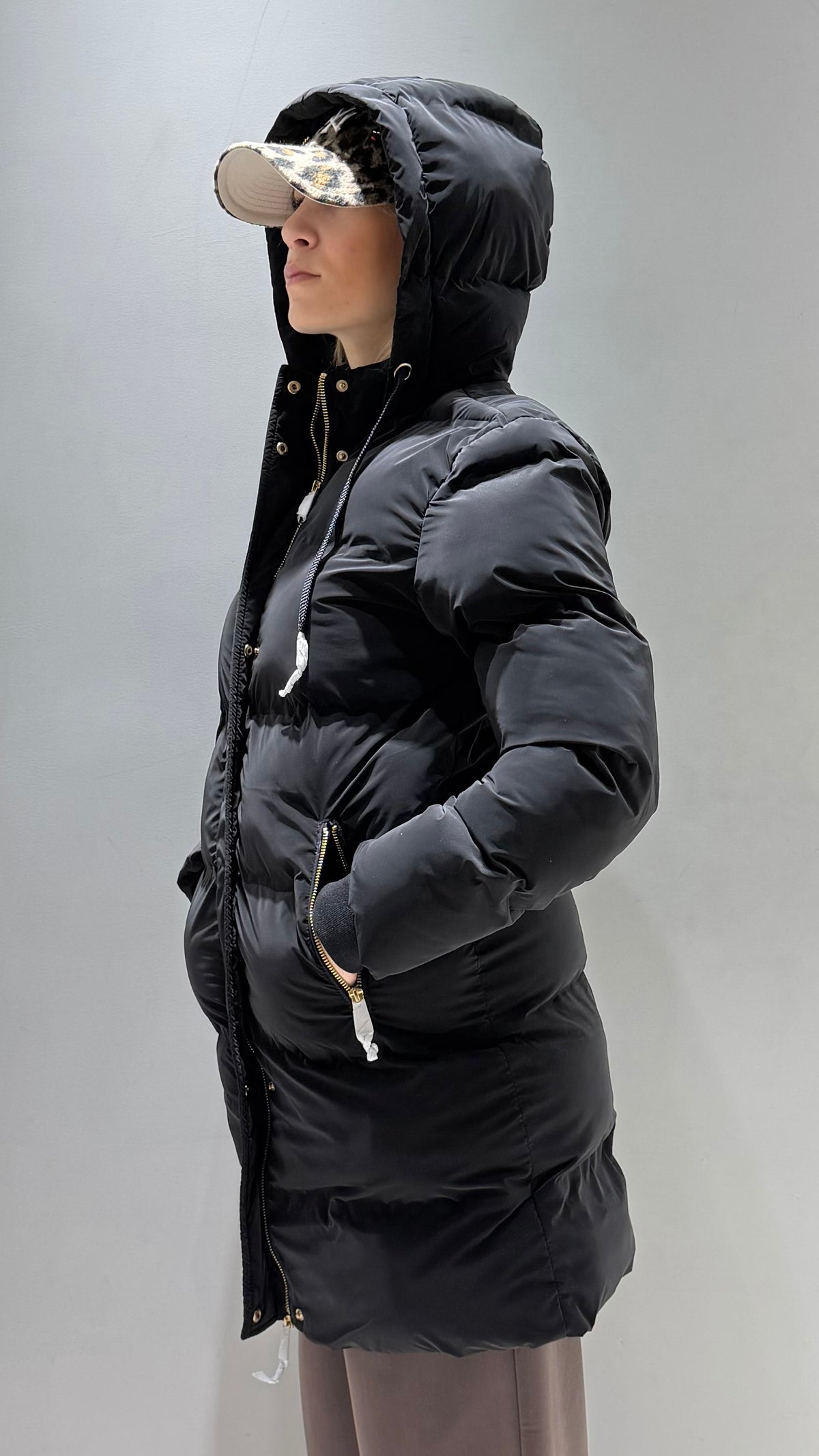 TIFFOSI DONNA CRANK NERO GIUBBOTTO LUNGO