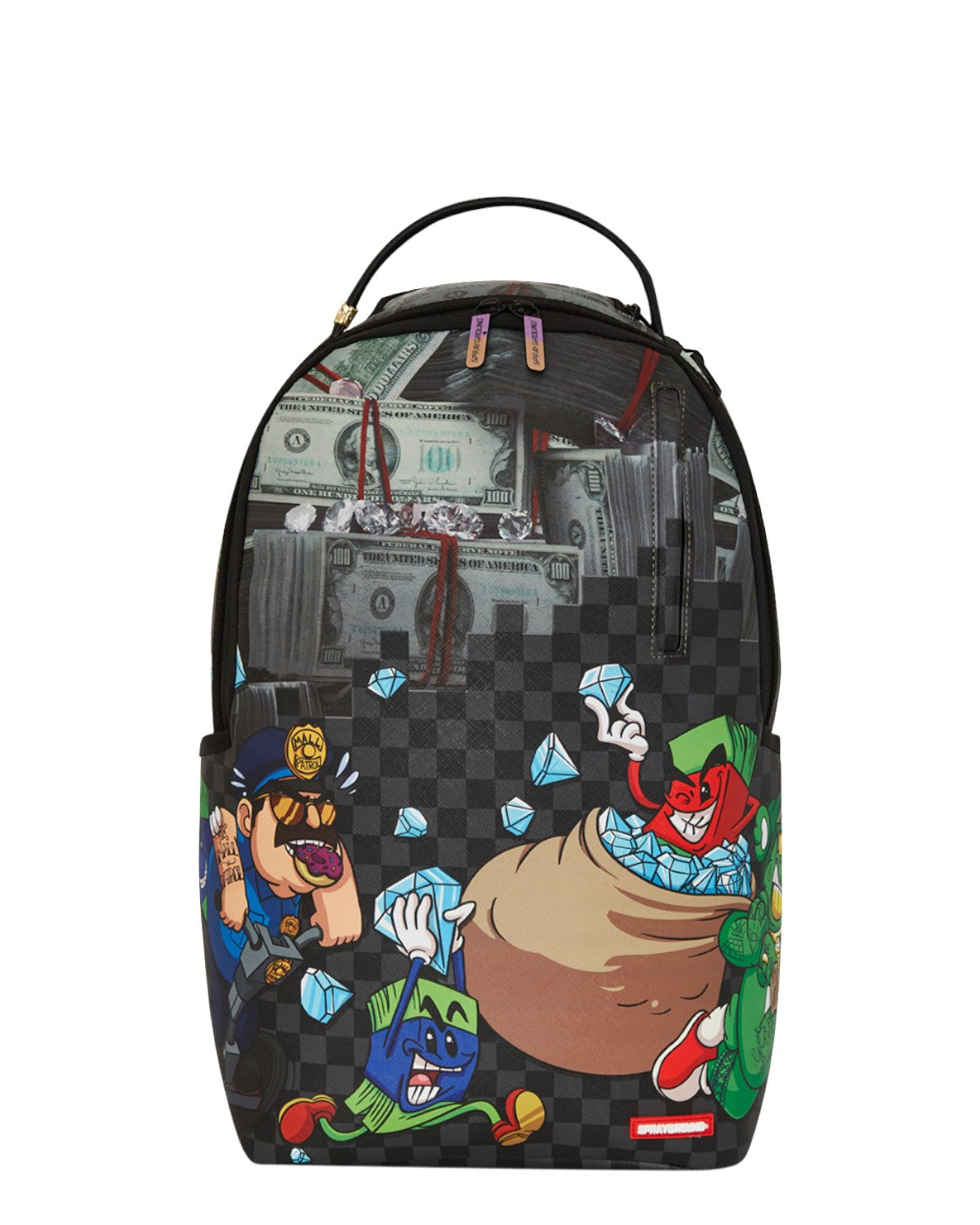 SPRAYGROUND Zaino In Pelle Money Team Diamond Heist