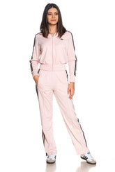 Adidas Originals Tuta Completa Donna Rosa Marrone Fondo Largo