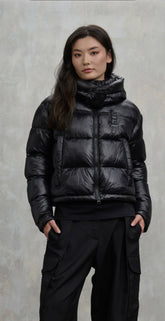 BLAUER Giubbotto Cropped Ovattato Donna Nero