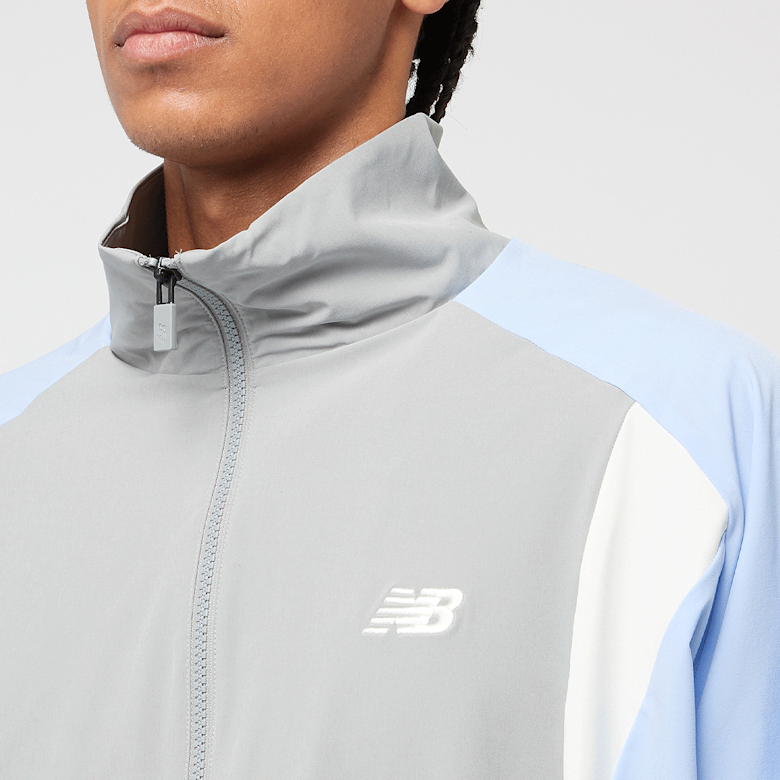 NEW BALANCE Tuta In Microfibra Senza Cappuccio Grigia