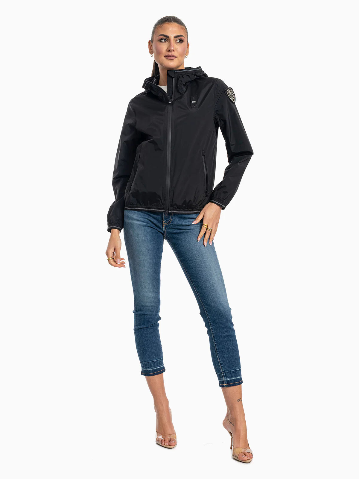 BLAUER Nay Antivento Donna Con Cappuccio Nero