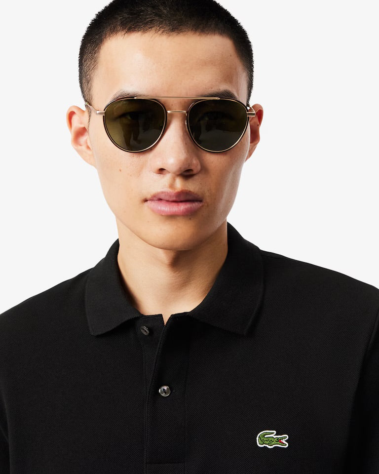 LACOSTE Polo A Manica Lunga Nera