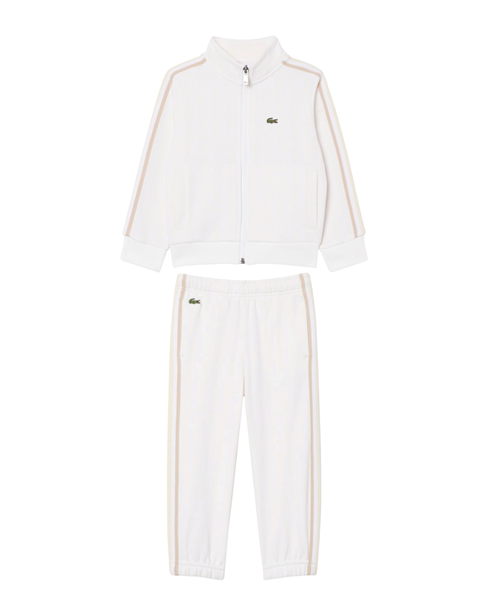 LACOSTE Tuta MONOGRAM Bambino/Bambina Bianca/Beige