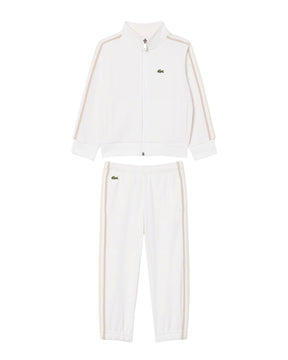 LACOSTE Tuta MONOGRAM Bambino/Bambina Bianca/Beige