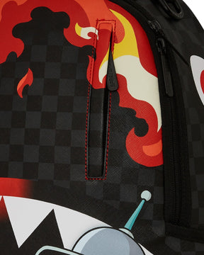 SPRAYGROUND Zaino In Pelle Futurama Bender Fire Drama