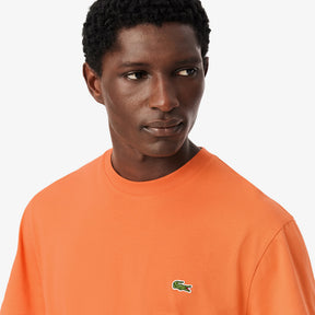 LACOSTE T-Shirt In Cotone Arancione