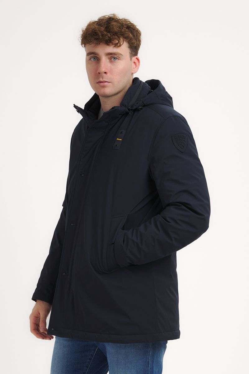 BLAUER Parka Chester Con Cappuccio Blu