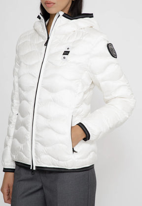 BLAUER Giubbotto Camelia Con Cappuccio Donna Bianco