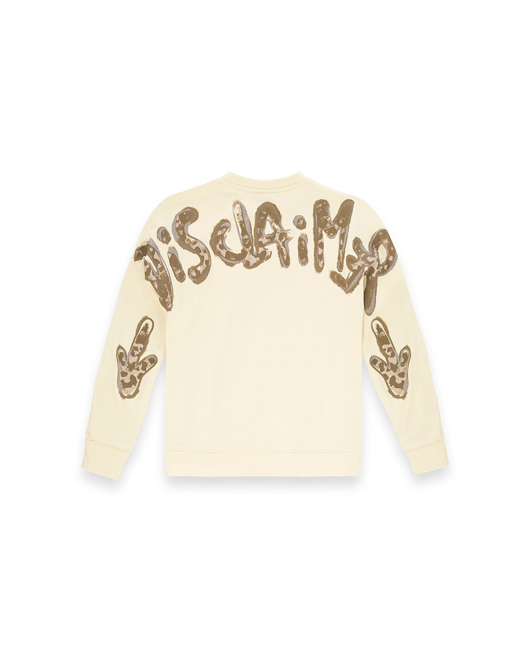 DISCLAIMER FELPA BEIGE SENZA CAPPUCCIO DONNA