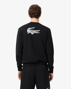 LACOSTE Felpa Colorblock Girocollo Grigia/Nera