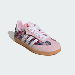 Adidas Samba Liberty London Sneaker Bambina Rosa Floreale Strisce Bianche