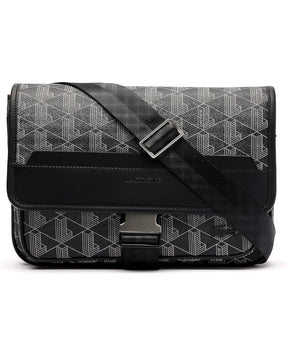 LACOSTE Borsa a Tracolla Monogram Grande Nero