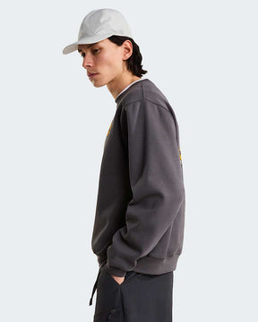THE NORTH FACE Felpa Girocollo Con Grafica Frontale e Sul Retro Nera/Gialla 26/27