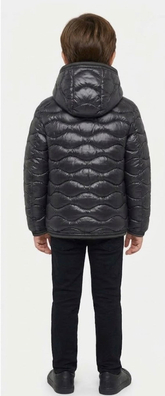 BLAUER Piumino Brinton Junior Con Cappuccio Bambino Nero