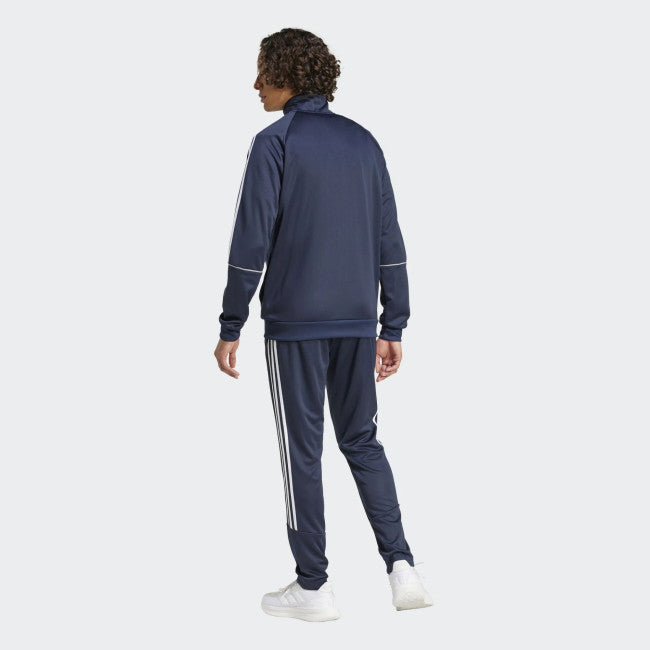 ADIDAS Tuta Acetata Con Zip Senza Cappuccio 3 Stripes Essential Blu/Bianca 2025/2026