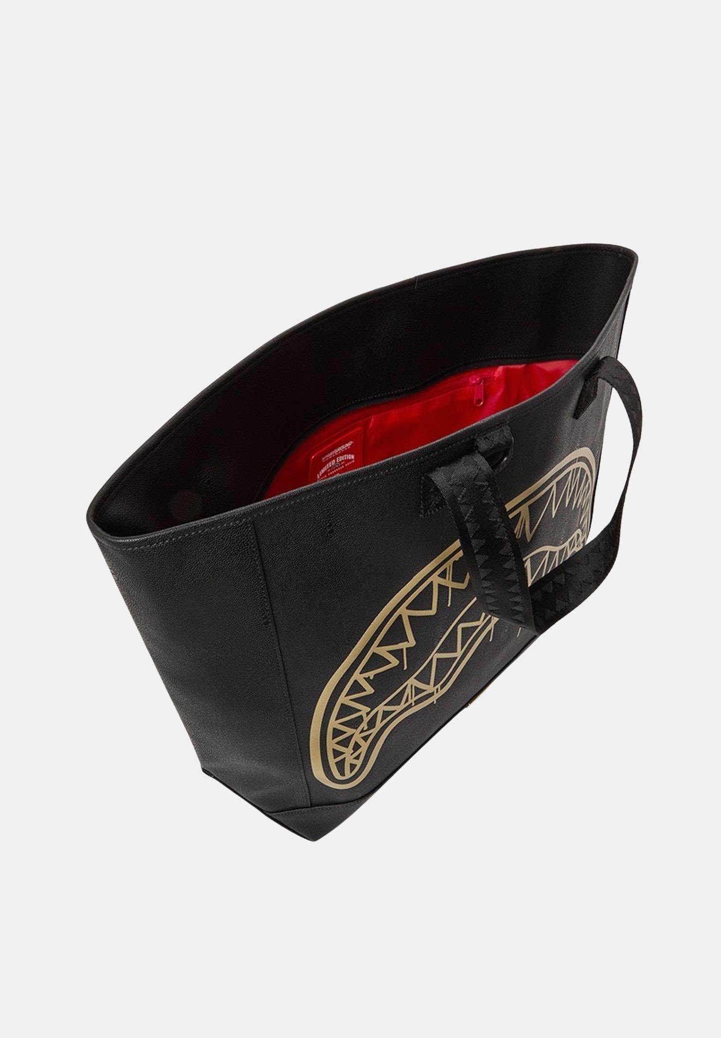 SPRAYGROUND Borsa Shopper That Gold Drip Nero