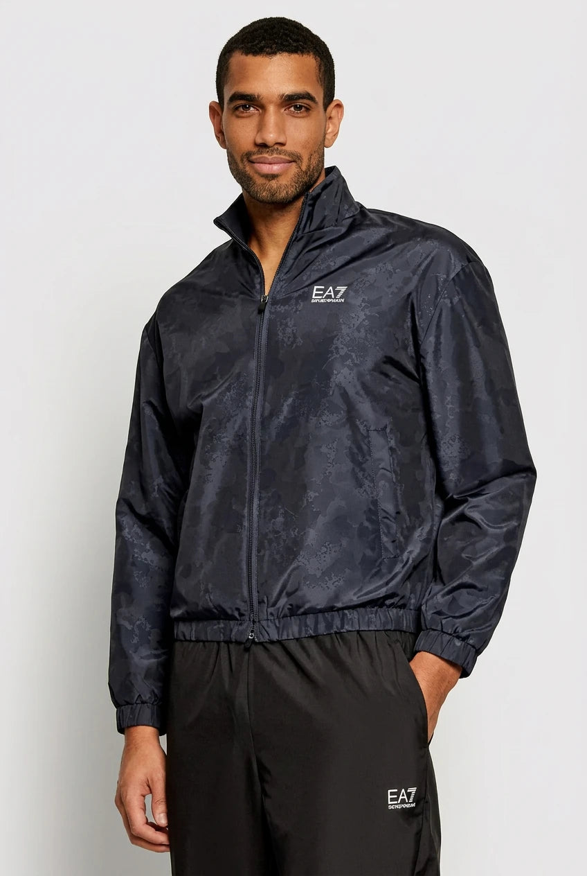 EMPORIO ARMANI Tuta Completa Con Zip Senza Cappuccio Blu/Nero