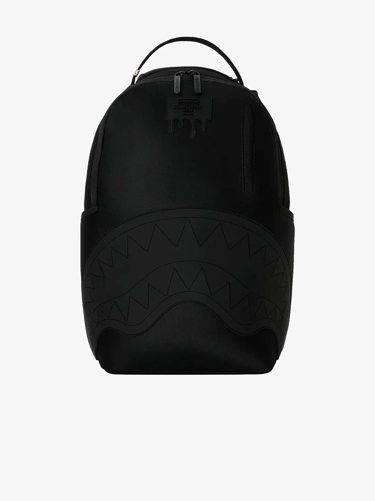 SPRAYGROUND Zaino shark central blacked out embossed Tutto Nero