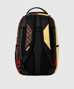 SPRAYGROUND Zaino GOLDEN DYNASTY Marrone/Oro