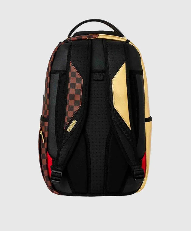 SPRAYGROUND Zaino GOLDEN DYNASTY Marrone/Oro
