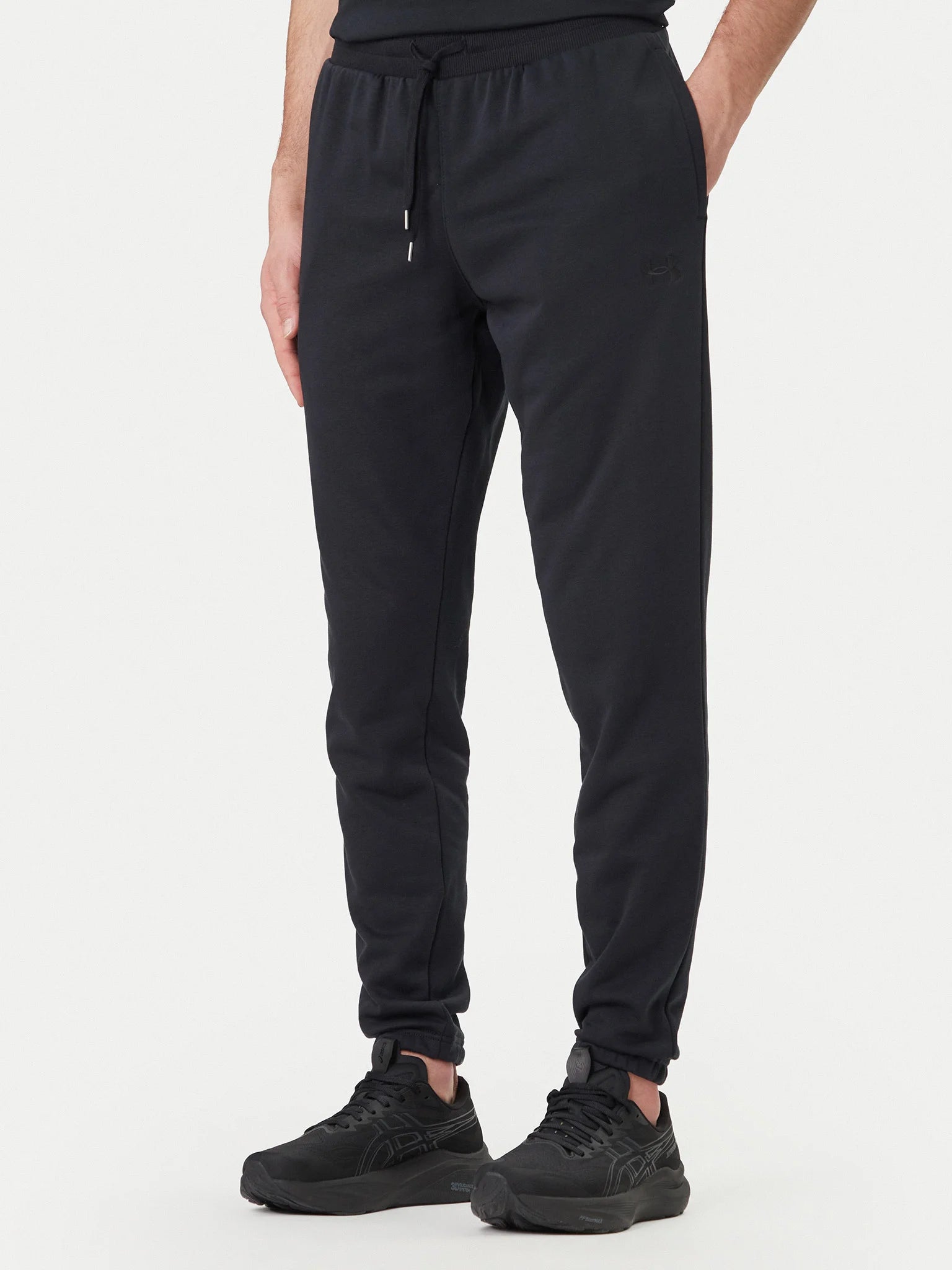UNDER ARMOUR Tuta Completa Cotone Con Cappuccio e Zip Nero
