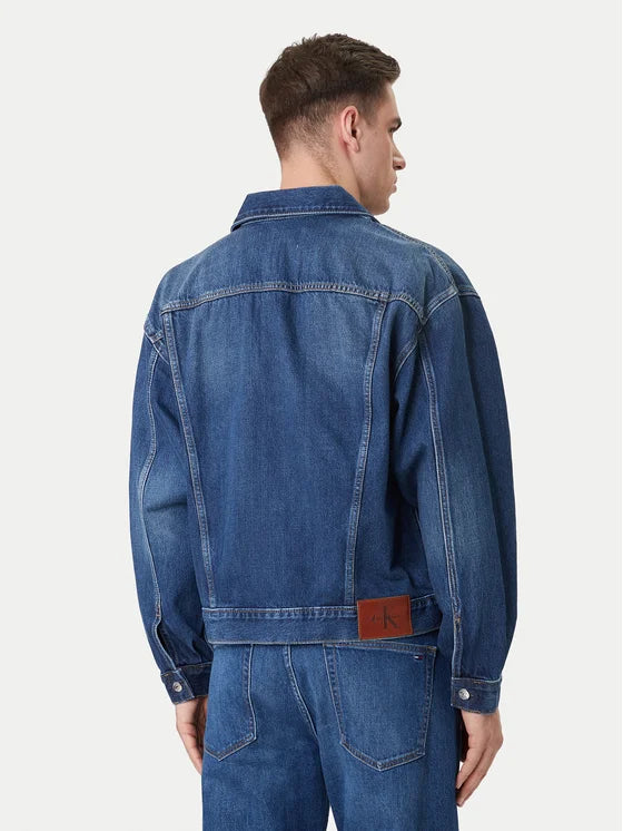 CALVIN KLEIN Giacca Di Jeans Con Logo a Contrasto Jeansata 26/27