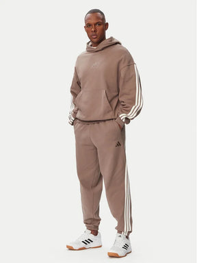 ADIDAS Tuta Completa Con Cappuccio Marrone/Bianca