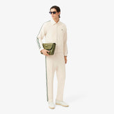 LACOSTE Tuta Leggera In cotone Con Bande Laterali Verdi beige