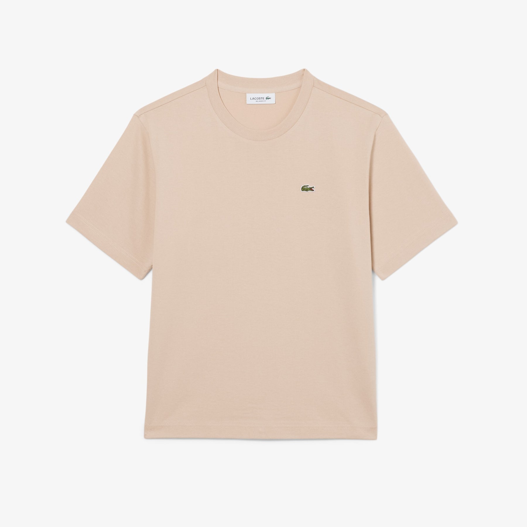 LACOSTE T-Shirt Basic Donna Beige