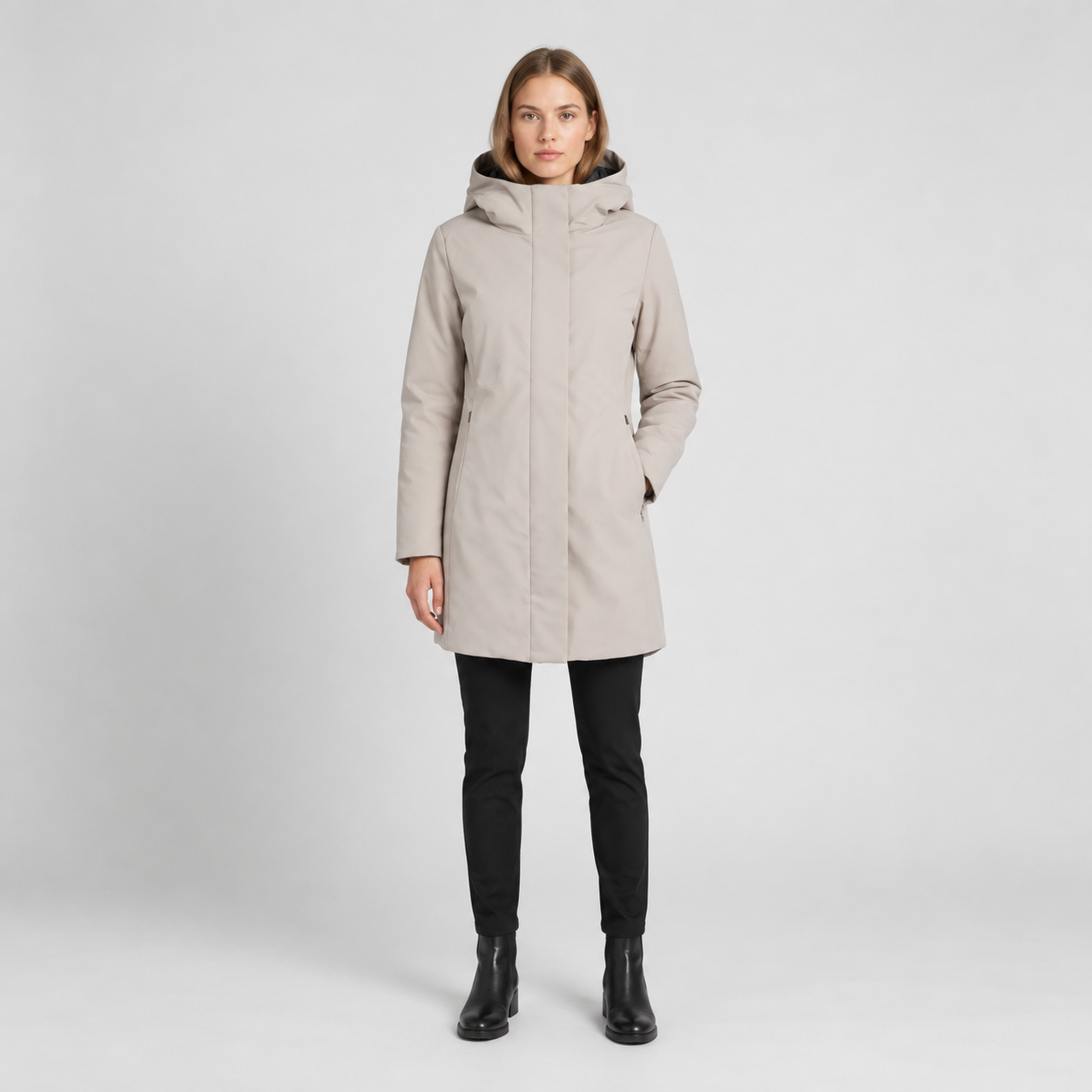MORE Giubbotto Lungo Blossom Donna Panna