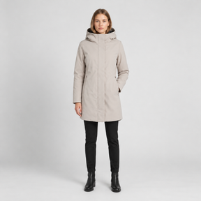 MORE Giubbotto Lungo Blossom Donna Panna