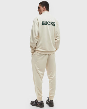 NIKE NBA x MILWAUKEE BUCKS Tuta Acetata Beige e Verde