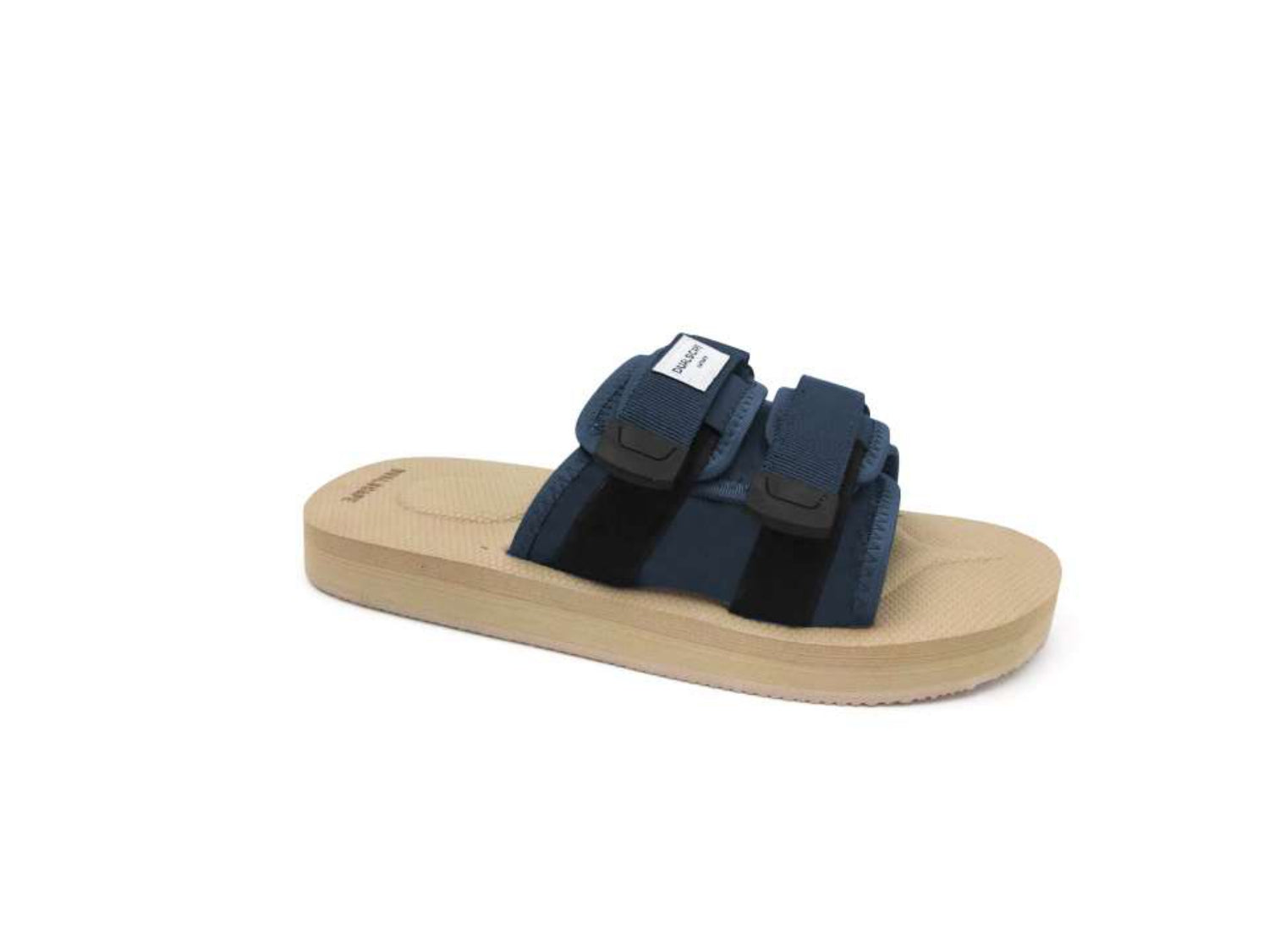 Dualscape DUALSCAPE Ciabatta Con Doppia Fascia Regolabile Beige/Blu - ciabatte - Tommaseo Clothing