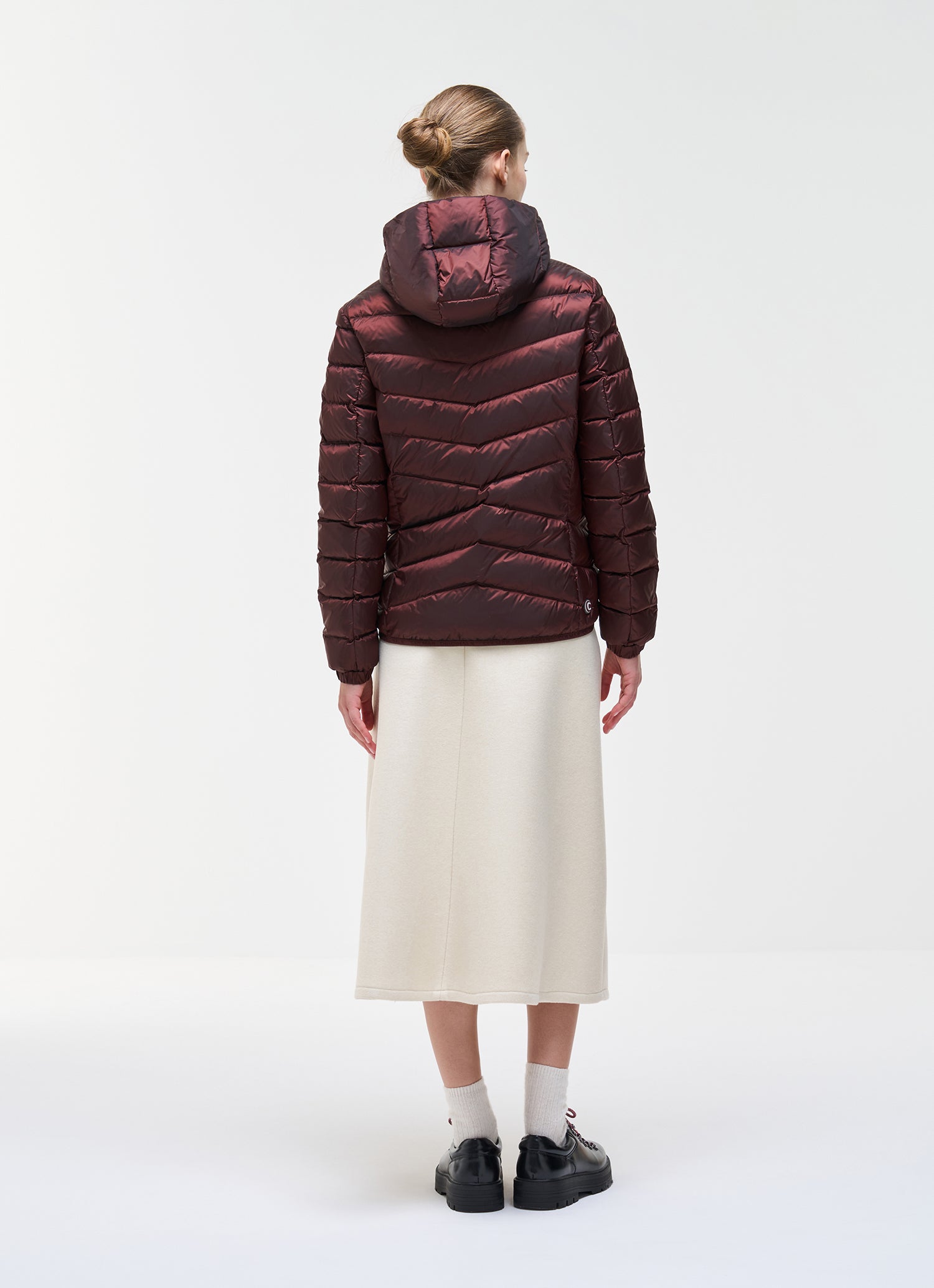 COLMAR Donna Piumino Icon Fasciato Con Cappuccio Bordeux 26/27