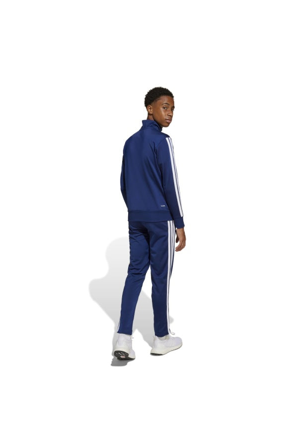 Adidas Performance Tuta Completa Bambino Tre Strisce Blu