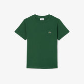 LACOSTE T-Shirt Bambino/Bambina Basic Verde Lacoste