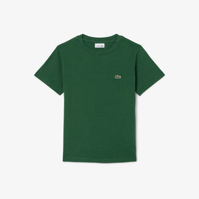 LACOSTE T-Shirt Bambino/Bambina Basic Verde Lacoste