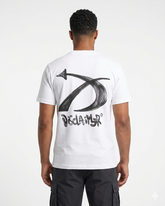 DISCLAIMER T-Shirt Logo Piccolo Con Stampa Sul Retro Frecce Ghiaccio